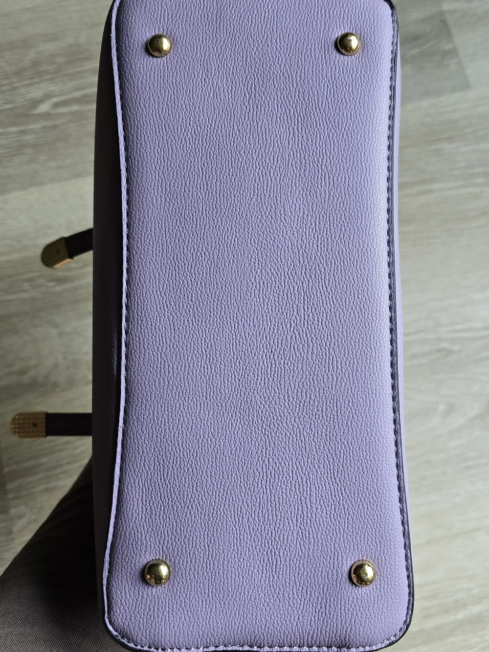 Lavender Structured Satchel Handbag
